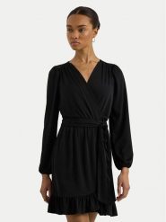 Lauren Ralph Lauren Sukienka koktajlowa 250940555001 Czarny Regular Fit. Czarne sukienki Lauren Ralph Lauren, m, bez wzorów, z syntetyku, wizytowe, bez kołnierzyka, bez ramiączek. Za 479.99 zł.