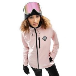 Damska kurtka snowboardowa Sporty zimowe Siroko W2-W Pastel. Czerwone kurtki narciarskie SIROKO, na zimę, bez wzorów, z softshellu, bez kaptura, narciarskie. W wyprzedaży za 338.00 zł.
