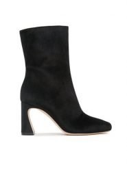 Alberta Ferretti Botki 22252A6102 8201 Czarny. Czarne botki Alberta Ferretti, bez wzorów, z materiału, bez obcasa, na słupku, bez zapięcia. Za 1,719.00 zł.