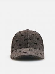 Czapka z daszkiem z wełną - brązowy. Brązowe czapki z daszkiem Reserved, bez wzorów, z wełny. Za 69.99 zł.