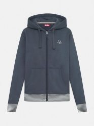 Derbe Bluza w kolorze granatowym rozmiar: XL. Niebieskie bluzy Derbe, xl, bez wzorów, z bawełny, bez ramiączek, bez kaptura. Za 213.69 zł.