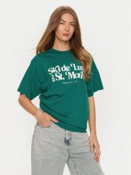 ViCOLO T-Shirt RS0052 Zielony Regular Fit. Zielone t-shirty ViCOLO, bez wzorów, z bawełny, bez kołnierzyka, bez ramiączek. Za 109.99 zł.