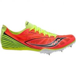 Buty do biegania damskie Saucony Endorphin MD4. Czerwone buty do biegania Saucony, bez wzorów, z materiału, bez zapięcia, do biegania. Za 353.00 zł.
