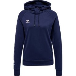 Damska bawełniana bluza z kapturem Hummel Move Grid. Niebieskie bluzy Hummel, l, bez wzorów, z bawełny, z kapturem, na fitness i siłownię. Za 251.50 zł.