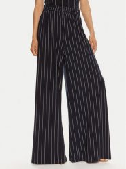 NORMA KAMALI Spodnie materiałowe KK1247PL212642 Granatowy Relaxed Fit. Niebieskie spodnie materiałowe Norma Kamali, bez wzorów, z materiału. Za 679.99 zł.