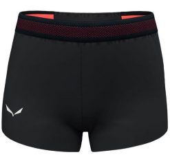SALEWA Spodenki damskie Pedroc 2 Dst Short W black out-M. Czarne szorty sportowe Salewa, bez wzorów, z elastanu, na fitness i siłownię. Za 407.00 zł.