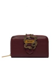 Just Cavalli Portfel 81RA5PA4 ZSA89 Bordowy. Czerwone portfele Just Cavalli, bez wzorów, ze skóry. Za 389.99 zł.
