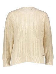 Pepe Jeans Sweter w kolorze kremowym rozmiar: S. Brązowe swetry Pepe Jeans, s, bez wzorów, z bawełny, bez ramiączek. Za 127.65 zł.