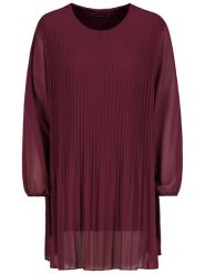 Sublevel Sukienka w kolorze bordowym rozmiar: L/XL. Czerwone sukienki Sublevel, l, bez wzorów, bez kołnierzyka, bez ramiączek, midi. Za 44.09 zł.