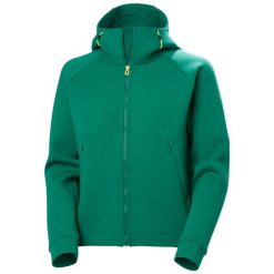 Damska bluza zapinana na zamek Helly Hansen Ocean 2.0. Zielone bluzy Helly Hansen, bez wzorów, sportowe, bez ramiączek, bez kaptura. Za 595.50 zł.