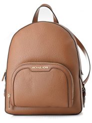 Michael Kors Skórzany plecak w kolorze jasnobrązowym - 34 x 32 x 11 cm rozmiar: onesize. Brązowe plecaki Michael Kors, bez wzorów, z materiału, na ramię, bez dodatków. Za 1,032.28 zł.