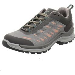 Buty trekkingowe damskie Lowa 3206979317. Szare buty trekkingowe Lowa, bez wzorów, z materiału, bez zapięcia. Za 822.00 zł.