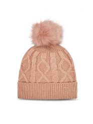 4F Czapka 4FAW23ACAPF297 Różowy. Czerwone czapki zimowe 4f, bez wzorów, z syntetyku. Za 39.99 zł.