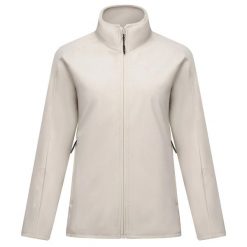 Damska Kurtka Moutdale Soft Shell. Czarne kurtki przejściowe sportowe Regatta, m, bez wzorów, z elastanu, bez kaptura, trekkingowe. Za 238.99 zł.