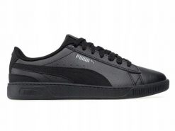 Buty do chodzenia damskie Puma Vikky V3 Lth. Czarne buty treningowe Puma, bez wzorów, z kauczuku, bez zapięcia, trekkingowe, puma vikky. Za 209.00 zł.