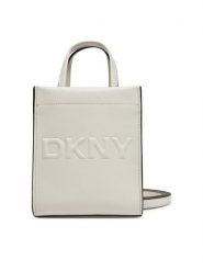 DKNY Torebka R44AZI34 Beżowy. Brązowe torebki klasyczne DKNY, bez wzorów, ze skóry, bez dodatków. Za 279.99 zł.