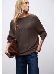 Cecil Sweter w kolorze ciemnobrązowym rozmiar: 40. Brązowe swetry Cecil, bez wzorów, ze splotem, bez ramiączek. Za 108.74 zł.