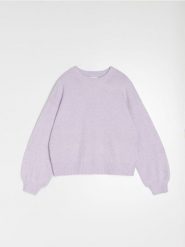 Sweter basic - fioletowy. Fioletowe swetry Sinsay, l, bez wzorów, bez ramiączek. Za 69.99 zł.