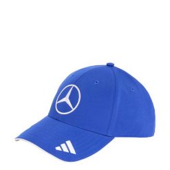 Czapka Mercedes-AMG Petronas Formula One Team Kimi Antonelli. Niebieskie czapki z daszkiem adidas, z aplikacjami, z materiału, klasyczne. Za 199.00 zł.