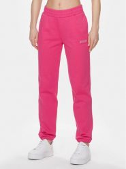 Guess Spodnie dresowe Eleanora V4RB10 KC5O0 Różowy Regular Fit. Czerwone spodnie dresowe Guess, z aplikacjami, z bawełny. Za 159.99 zł.