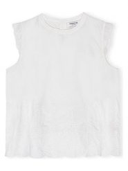 CARE BY ME Top "Flora" w kolorze białym rozmiar: M. Białe topy CARE BY ME, m, bez wzorów, z bawełny, bez kołnierzyka, bez ramiączek. Za 222.95 zł.