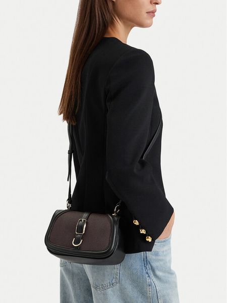 Nine West Torebka CEO-SILK LINE-KY500 Czarny. Czarne listonoszki Nine West, bez wzorów, ze skóry, bez dodatków. Za 199.99 zł.