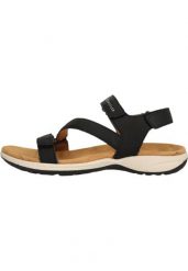 Sandały damskie Whistler Malena. Czarne sandały WHISTLER, bez wzorów, z gumy, bez obcasa, bez zapięcia. Za 221.50 zł.
