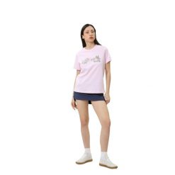 T-shirt sportowy z krótkim rękawem damski Boundless Beauty Logo SS Tee. Czerwone t-shirty sportowe Columbia, m, bez wzorów, z bawełny, bez ramiączek. Za 181.70 zł.