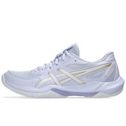 Buty Sportowe Asics Gel-Rocket 12 Damskie. Niebieskie buty treningowe ASICS, bez wzorów, bez zapięcia, do biegania. Za 319.99 zł.