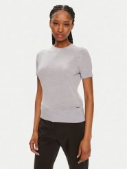 Calvin Klein Bluzka K20K207201 Szary Slim Fit. Szare bluzki Calvin Klein, xs, bez wzorów, z wełny, bez kołnierzyka, bez ramiączek. Za 259.99 zł.