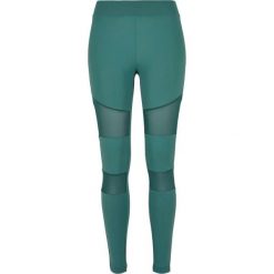 Legginsy damskie Urban Classics tech mesh. Zielone legginsy Urban Classics, bez wzorów, z meshu, sportowe. Za 124.00 zł.