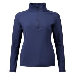 Kurtka narciarska 1/4 Zip damska Rossignol Stretch. Niebieskie kurtki narciarskie Rossignol, s, bez wzorów, z polaru, bez kaptura, narciarskie. Za 375.00 zł.