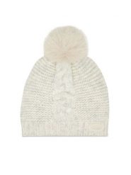 Guess Czapka AW9975 WOL01 Biały. Białe czapki zimowe Guess, z aplikacjami, z materiału. Za 169.99 zł.