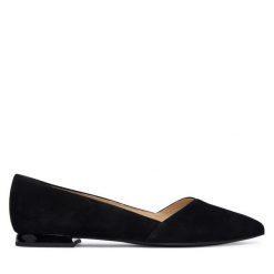 Baleriny HÖGL. Czarne baleriny Högl, bez wzorów, bez obcasa, bez zapięcia. Za 699.99 zł.