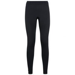 Spodnie techniczne termoaktywne damskie Odlo Performance Warm Eco. Czarne bielizna termoaktywna damska ODLO, bez wzorów, narciarskie. Za 369.99 zł.