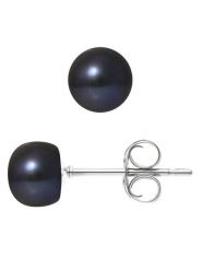 Pearl Addict Kolczyki-wkrętki z perłami w kolorze tahiti rozmiar: onesize. Czarne kolczyki Pearl Addict, z perłą, złote. Za 347.99 zł.