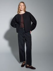 OPUS Kardigan "Gemuri" w kolorze czarnym rozmiar: M. Czarne swetry Opus, m, bez wzorów, bez ramiączek. Za 143.99 zł.