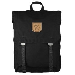 Plecak Fjallraven Foldsack No. 1 - black. Czarne plecaki Fjällräven, bez wzorów, bez dodatków. Za 434.99 zł.