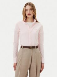Polo Ralph Lauren Koszula 211924258018 Różowy Slim Fit. Czerwone koszule Polo Ralph Lauren, s, bez wzorów, z bawełny, bez kołnierzyka, bez ramiączek. Za 389.99 zł.