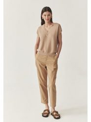 TATUUM Sweter w kolorze beżowym rozmiar: L. Brązowe swetry Tatuum, l, bez wzorów, bez ramiączek. Za 126.45 zł.