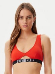 Calvin Klein Swimwear Góra od bikini KW0KW02745 Czerwony. Czerwone bikini Calvin Klein Swimwear, bez wzorów, z syntetyku. Za 129.99 zł.