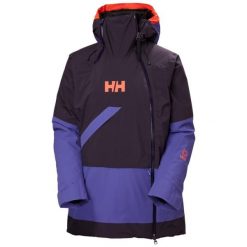 Damska kurtka narciarska Helly Hansen Powchaser Asym. Czarne kurtki narciarskie Helly Hansen, na zimę, bez wzorów, bez kaptura, narciarskie. W wyprzedaży za 1,211.25 zł.