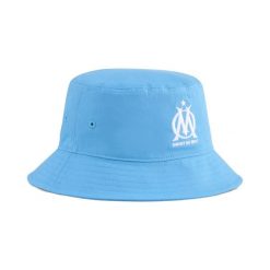 Kapelusz typu bucket Essentials Olympique Marsylia PUMA. Białe kapelusze Puma, bez wzorów, z bawełny. Za 138.50 zł.