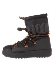 Moon Boot Botki zimowe "Ltrack" w kolorze czarnym rozmiar: 41. Czarne botki Moon Boot, bez wzorów, z polaru, bez obcasa, bez zapięcia. Za 518.42 zł.