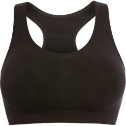 Biustonosz bustier sportowy "LEVEL 1" bonprix czarny. Czarne biustonosze sportowe bonprix, bez wzorów, na fitness i siłownię. Za 34.99 zł.