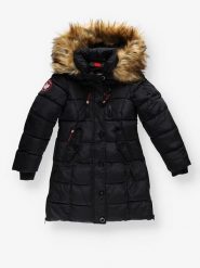 CANADA weather gear Parka w kolorze czarnym rozmiar: 122/128. Czarne płaszcze CANADA weather gear, bez wzorów, bez kaptura. Za 173.99 zł.