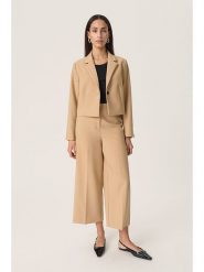 Soaked in Luxury Spodnie w kolorze beżowym rozmiar: XL. Brązowe spodnie materiałowe Soaked in Luxury, bez wzorów, z materiału. Za 152.99 zł.