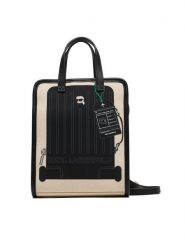 KARL LAGERFELD Torebka B1W50088 Beżowy. Brązowe shopper bag KARL LAGERFELD, bez wzorów, z materiału, bez dodatków. Za 429.99 zł.