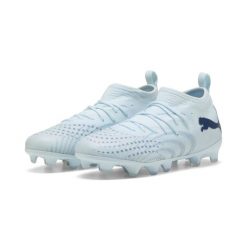 Młodzieżowe buty piłkarskie FUTURE 9 MATCH FG/AG PUMA. Niebieskia buty do biegania Puma, bez wzorów, bez zapięcia, do biegania. Za 299.00 zł.