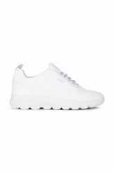 Geox sneakersy D SPHERICA kolor biały D15NUA 0006K C1000. Białe buty sportowe lifestyle Geox, bez wzorów, z gumy, sportowe, z okrągłym noskiem, bez zapięcia. Za 519.99 zł.